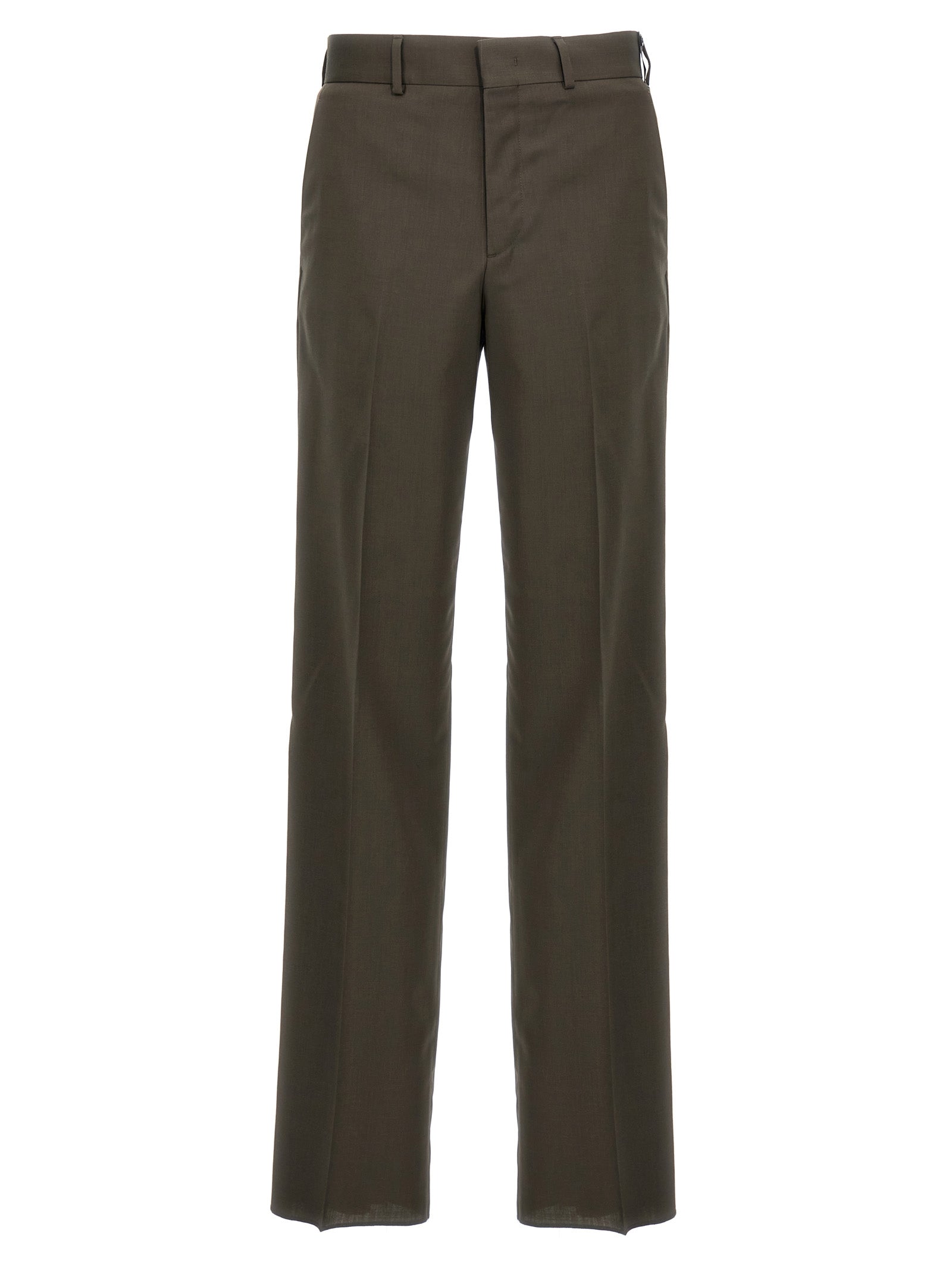 Fendi Bicolor Wool Dress Pants