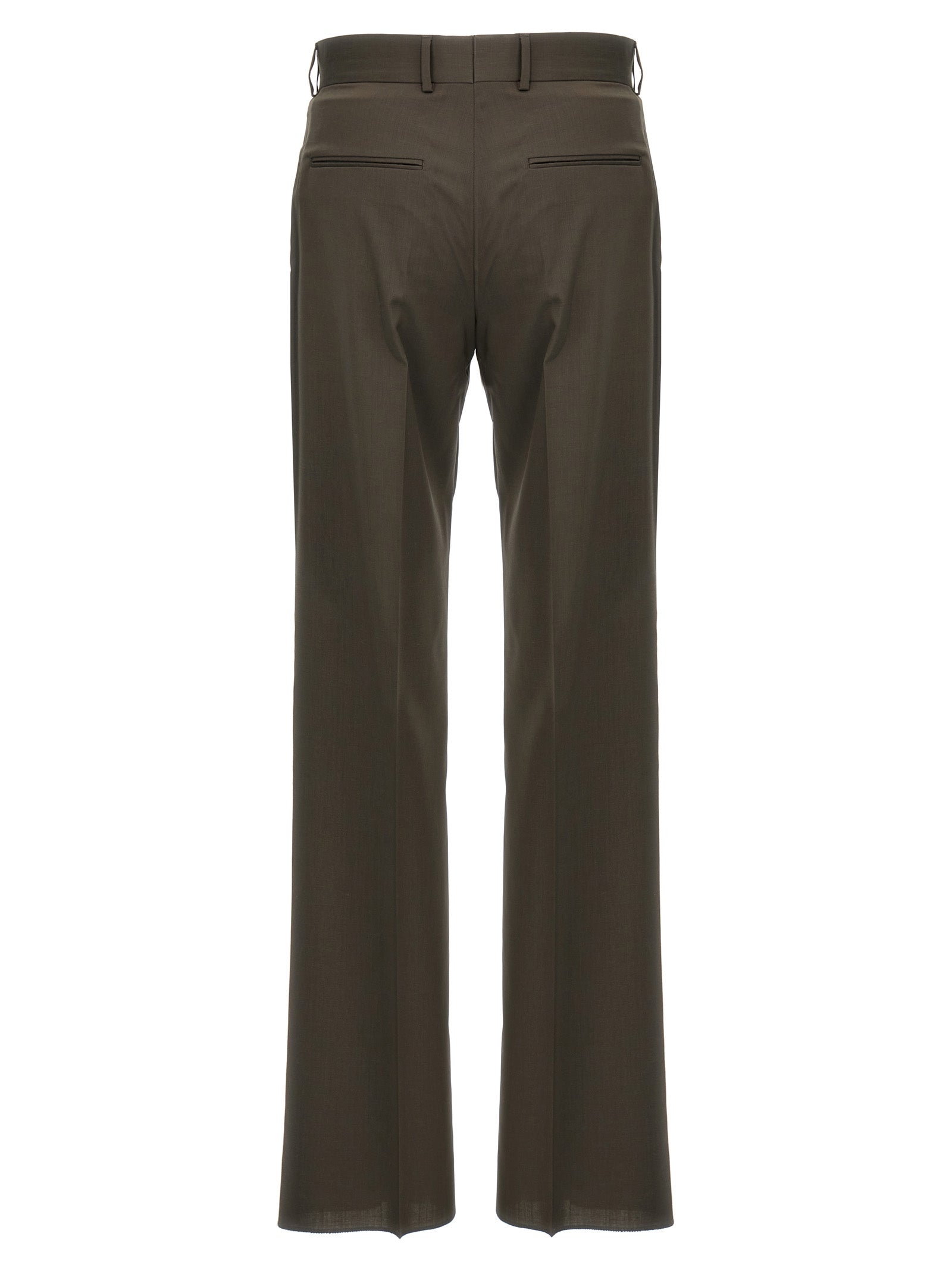 Fendi Bicolor Wool Dress Pants