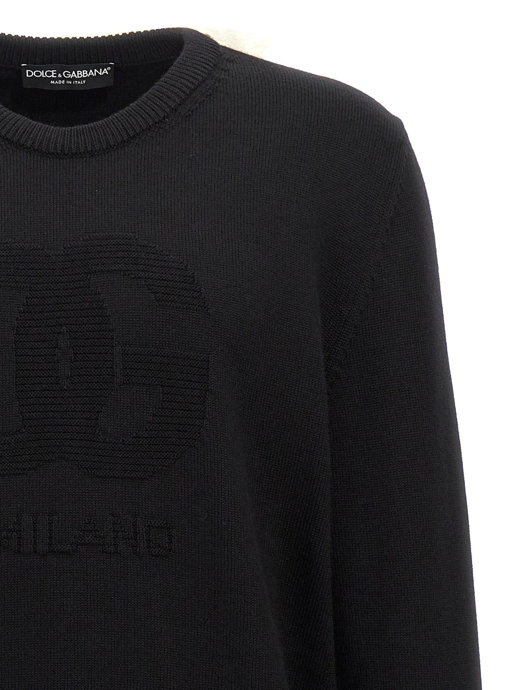 Dolce & Gabbana Black Virgin Wool Cardigan