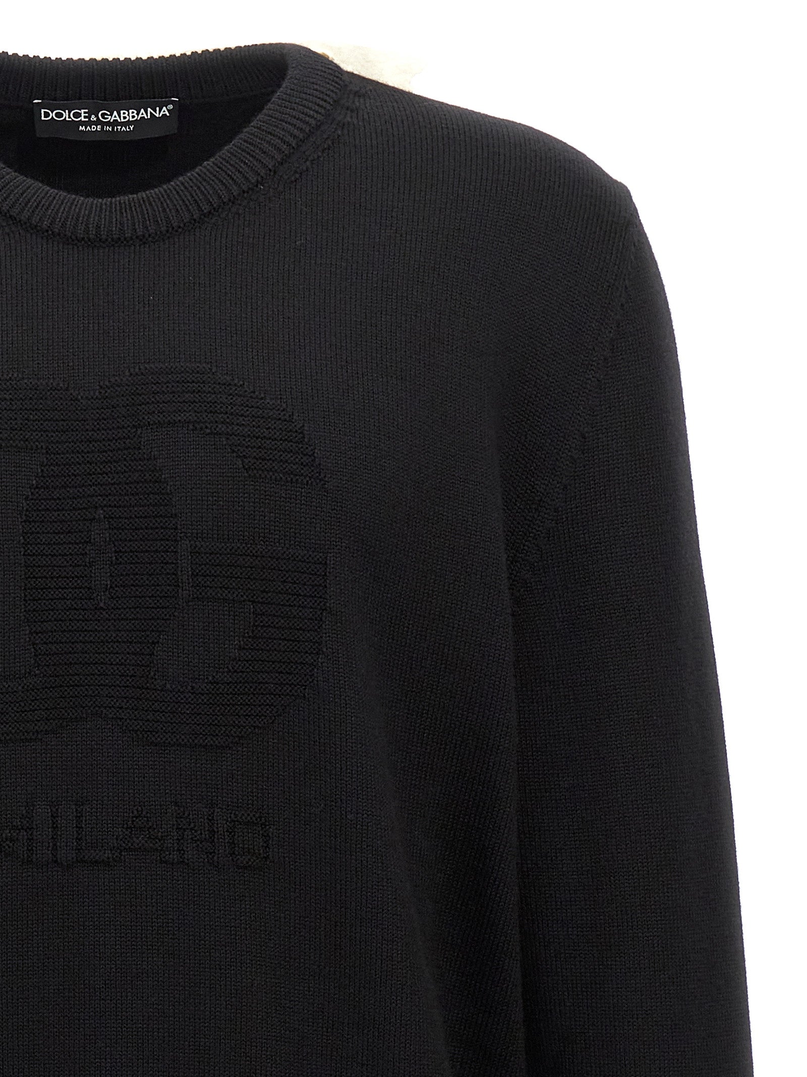 Dolce & Gabbana Black Virgin Wool Cardigan