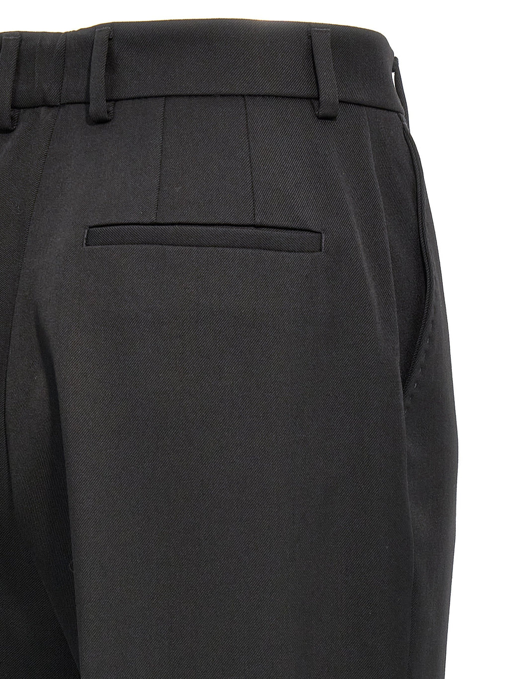 Dolce & Gabbana Black Virgin Wool Dress Pants