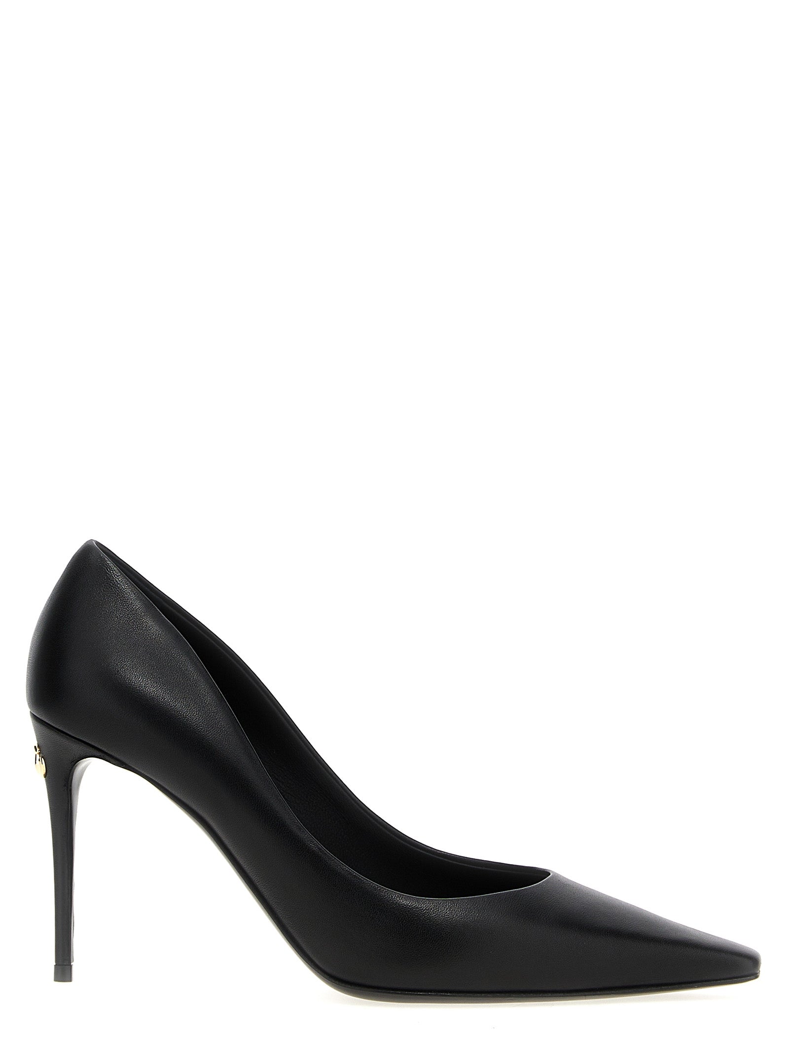 Dolce & Gabbana Black Lamb Leather High Heel Pumps
