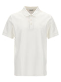 Burberry White Cotton Polo Shirt
