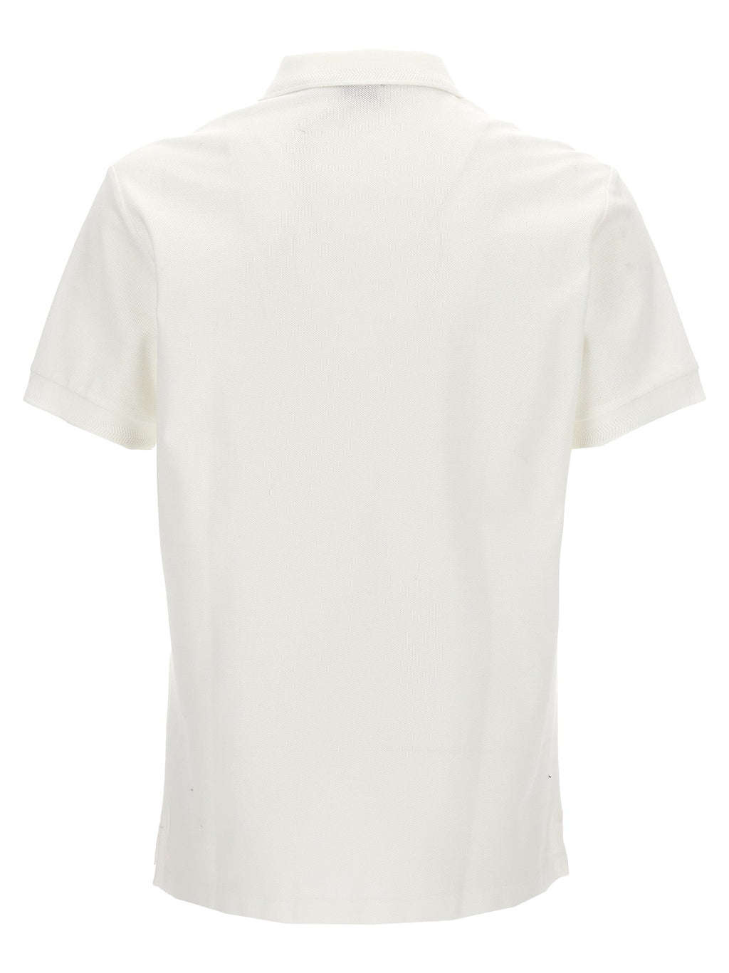 Burberry White Cotton Polo Shirt