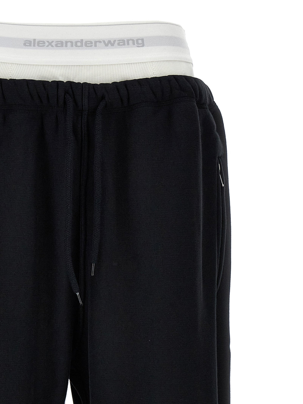 T BY ALEXANDER WANG Black Cotton Joggers (Workout Pants)