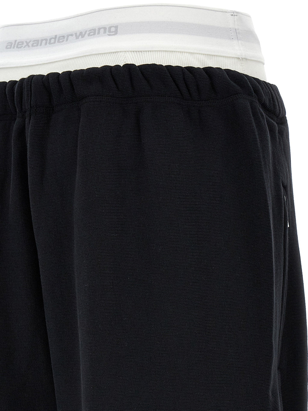T BY ALEXANDER WANG Black Cotton Joggers (Workout Pants)