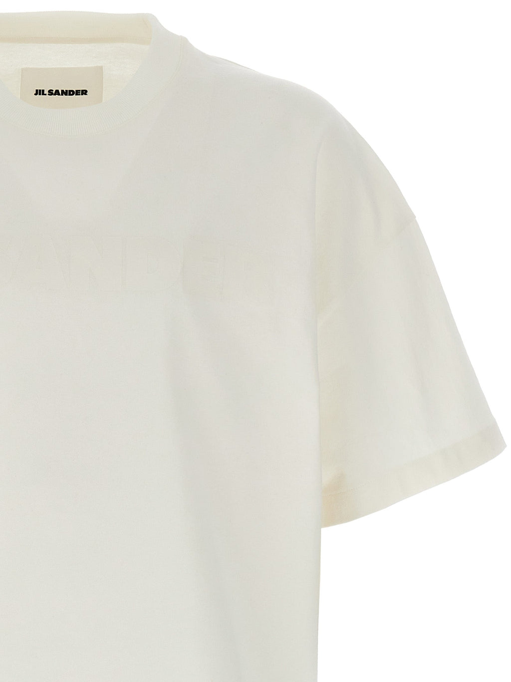 Jil Sander White Cotton T-Shirt