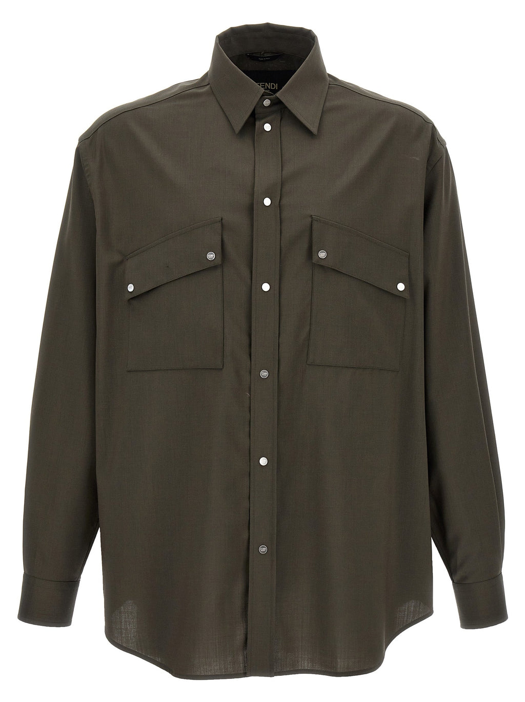 Fendi Bicolor Wool Blouse