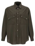 Fendi Bicolor Wool Blouse