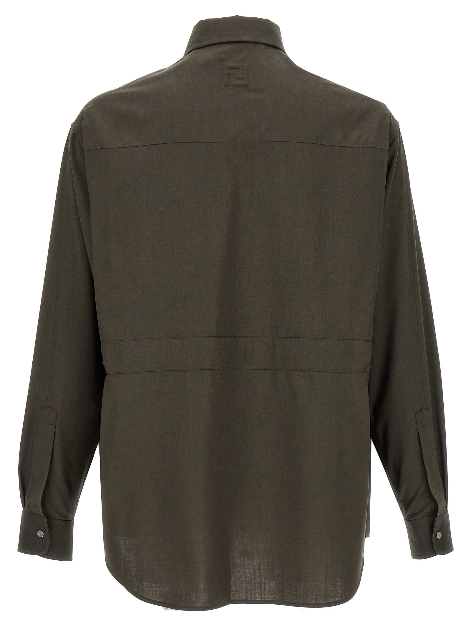 Fendi Bicolor Wool Blouse