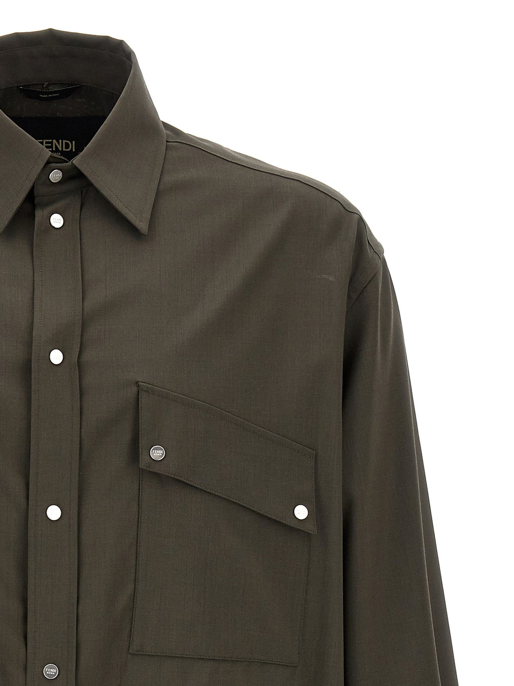 Fendi Bicolor Wool Blouse