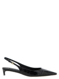 Dolce & Gabbana Black Calfskin Mid Heel Pumps