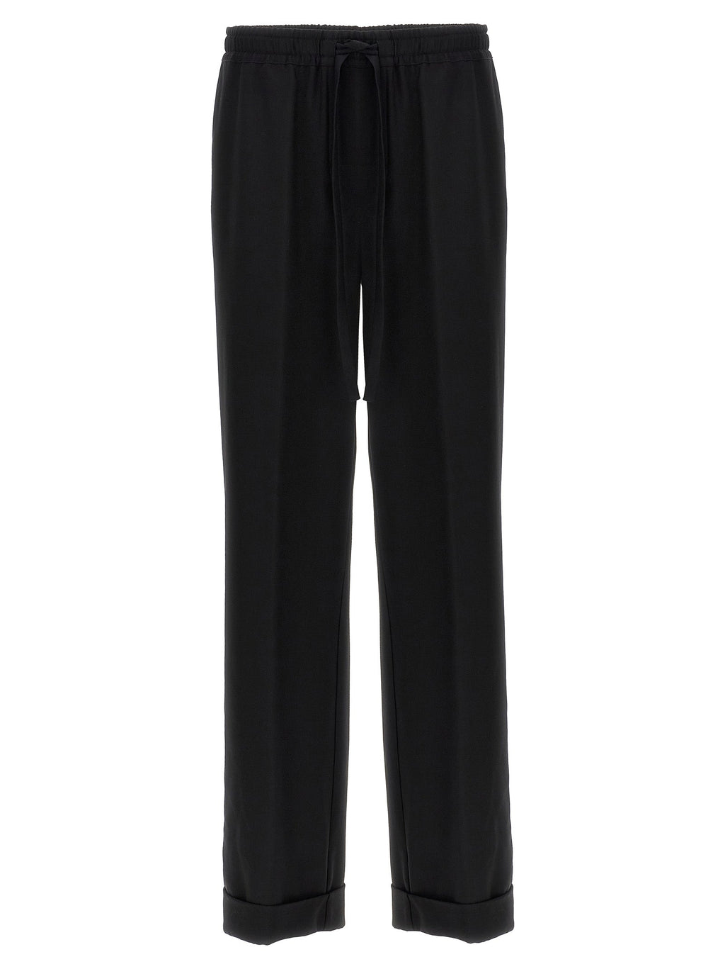Dolce & Gabbana Black Virgin Wool Casual Pants