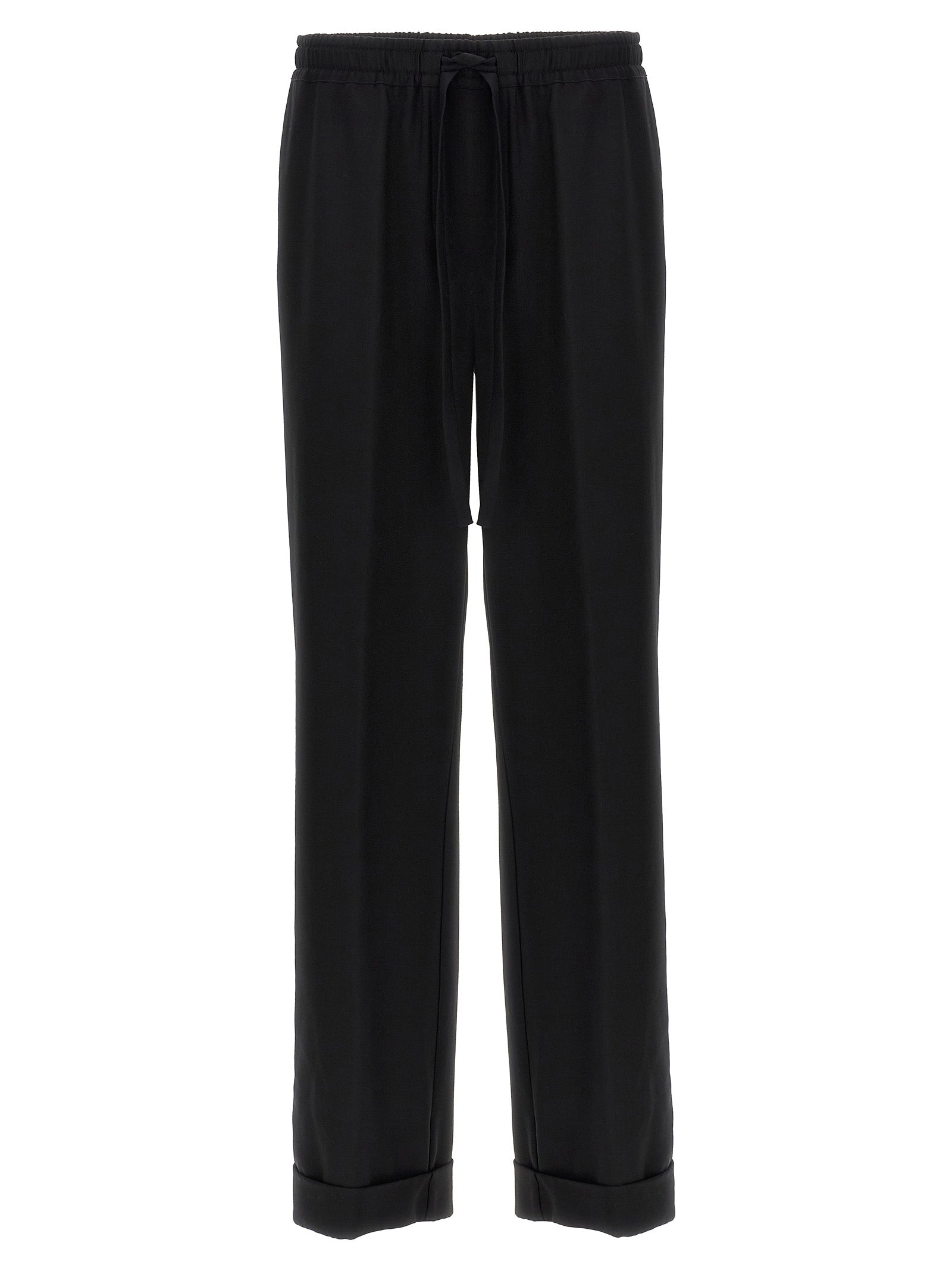 Dolce & Gabbana Black Virgin Wool Casual Pants