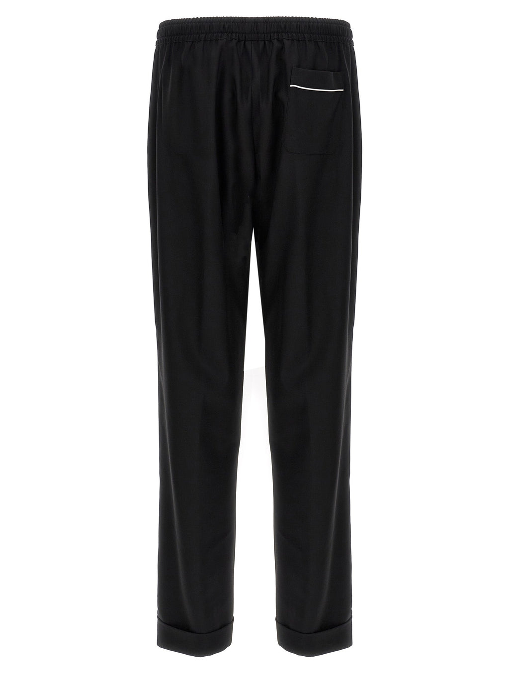 Dolce & Gabbana Black Virgin Wool Casual Pants