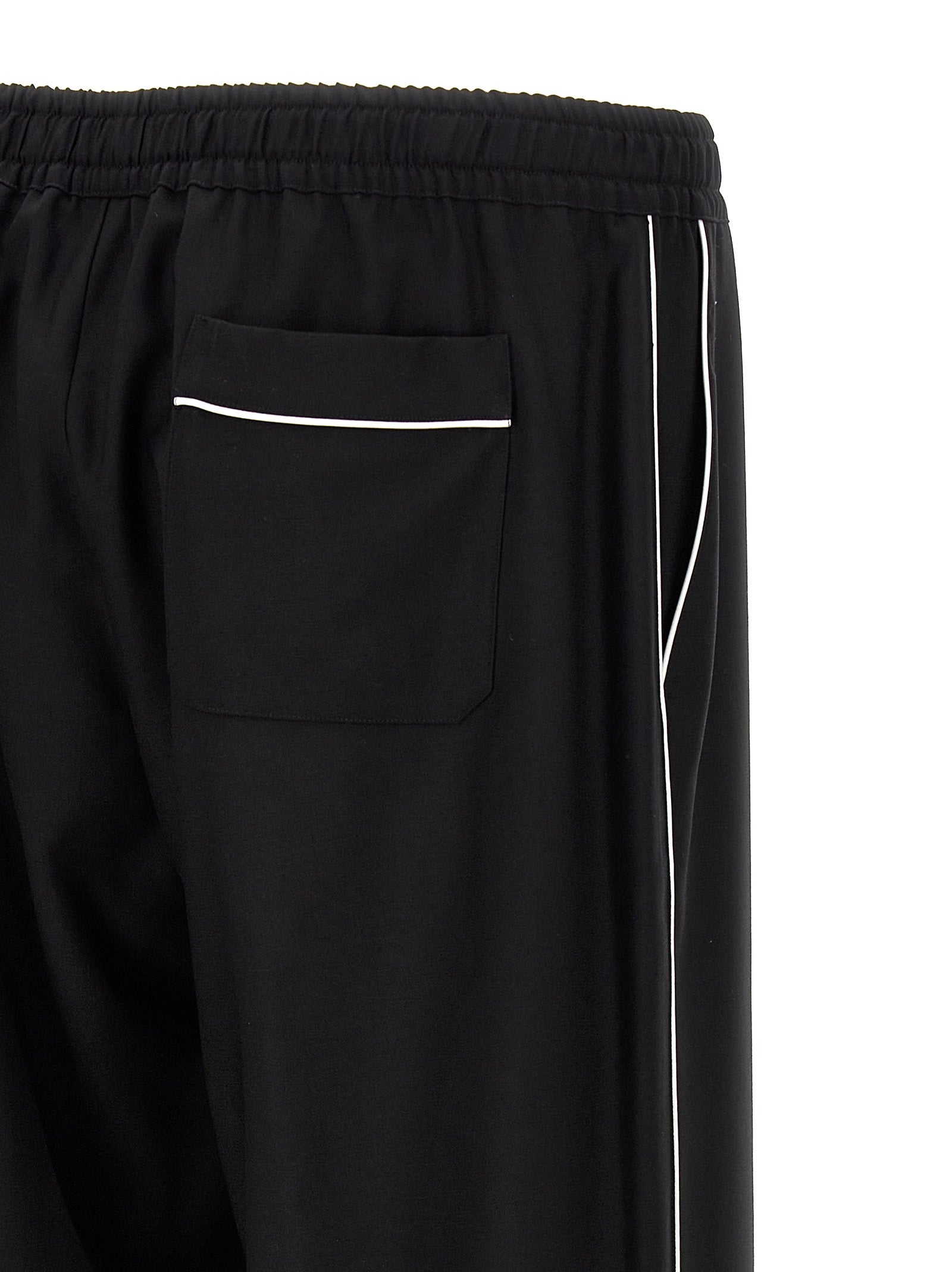 Dolce & Gabbana Black Virgin Wool Casual Pants