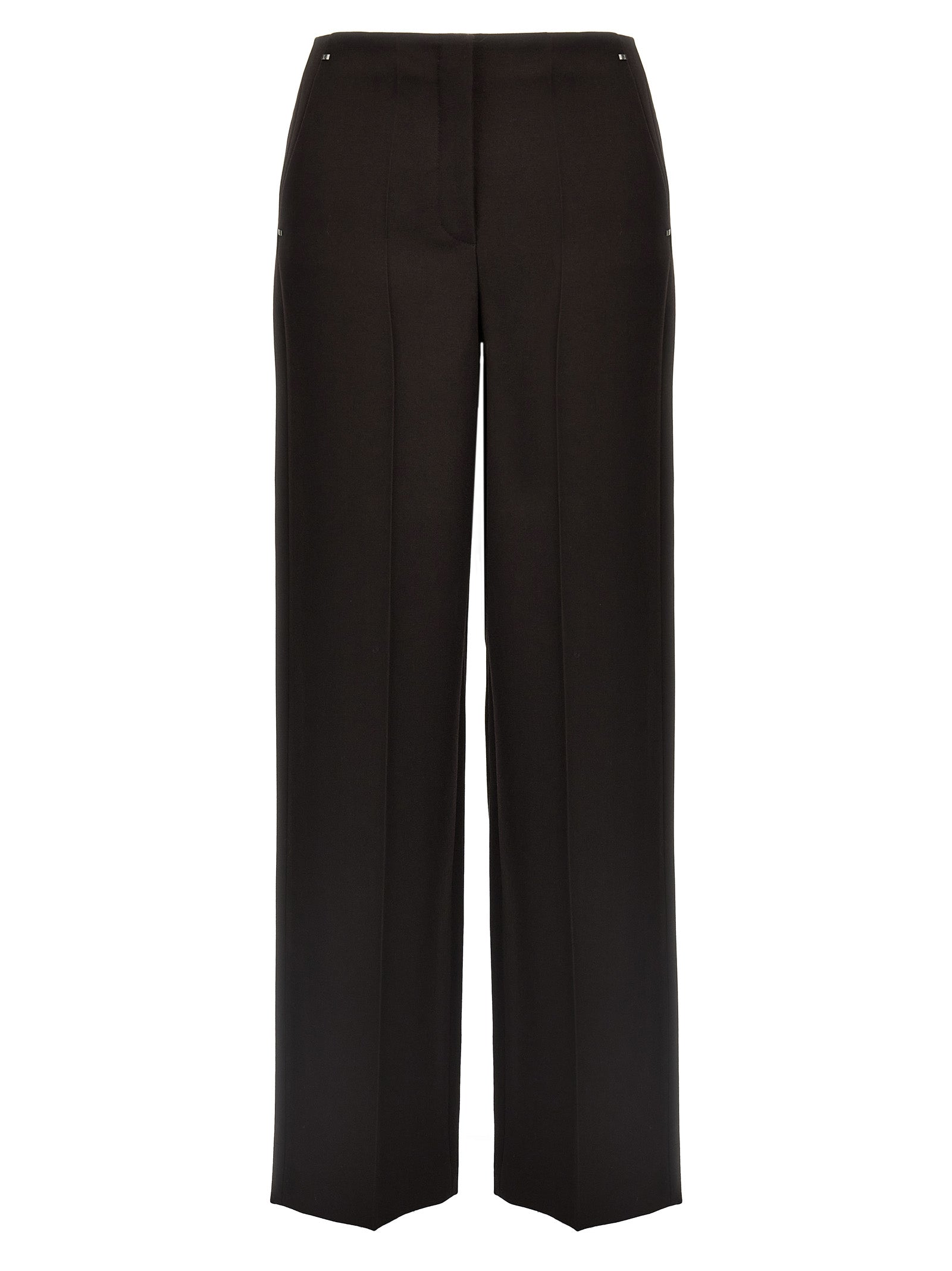 Fendi Purple Virgin Wool Dress Pants