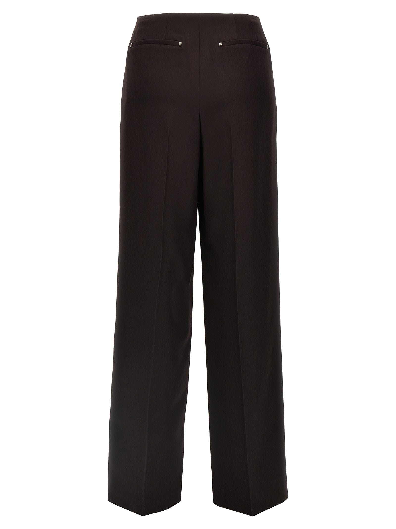 Fendi Purple Virgin Wool Dress Pants