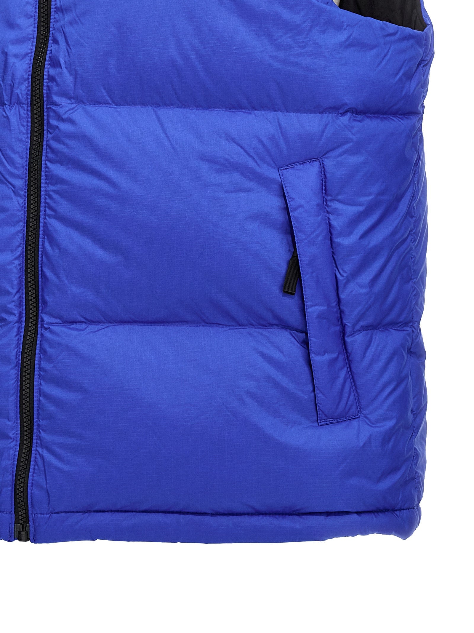 The North Face Blue Nylon Sleeveless Jacket