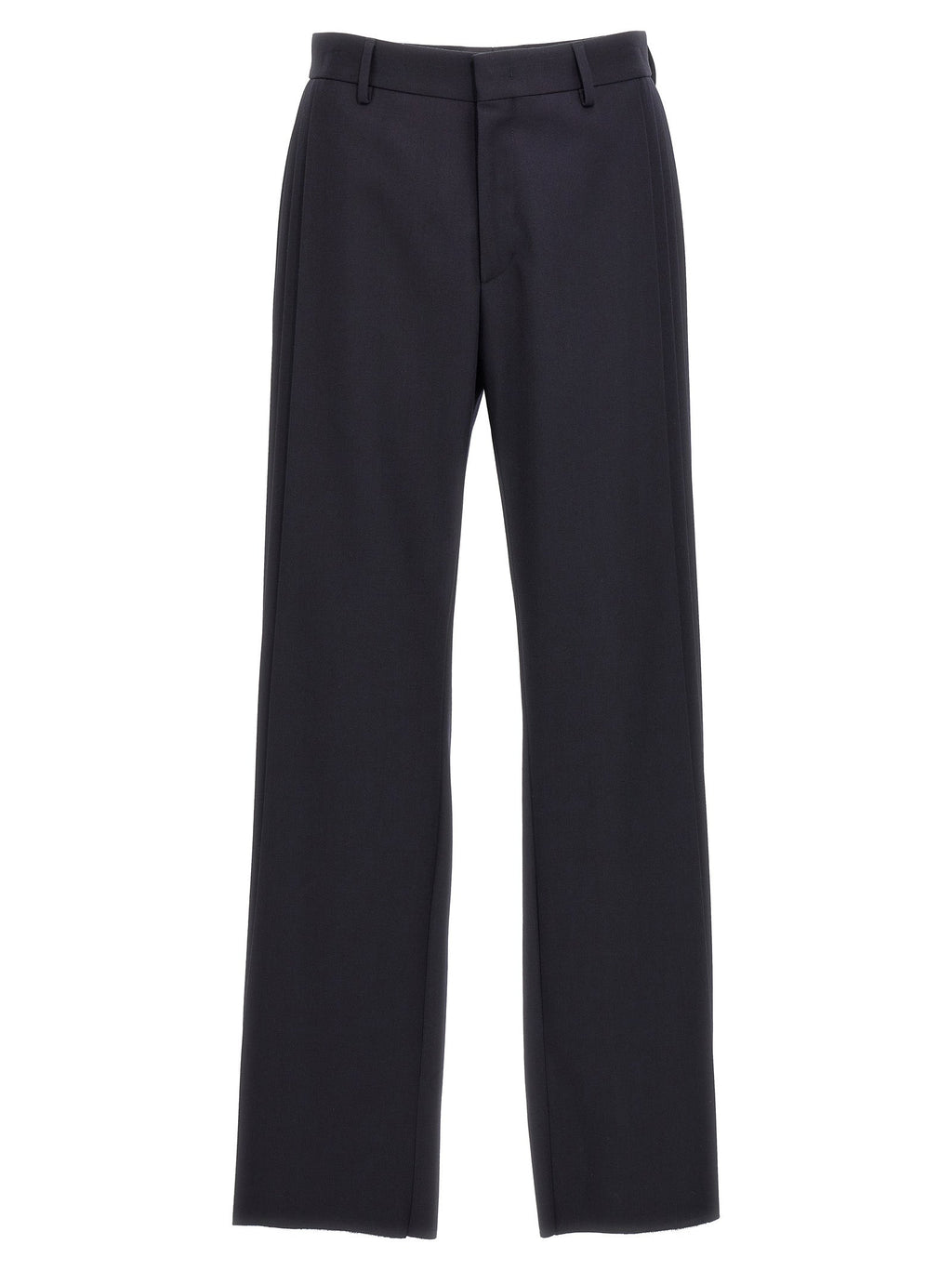 Fendi Blue Polyester Casual Pants