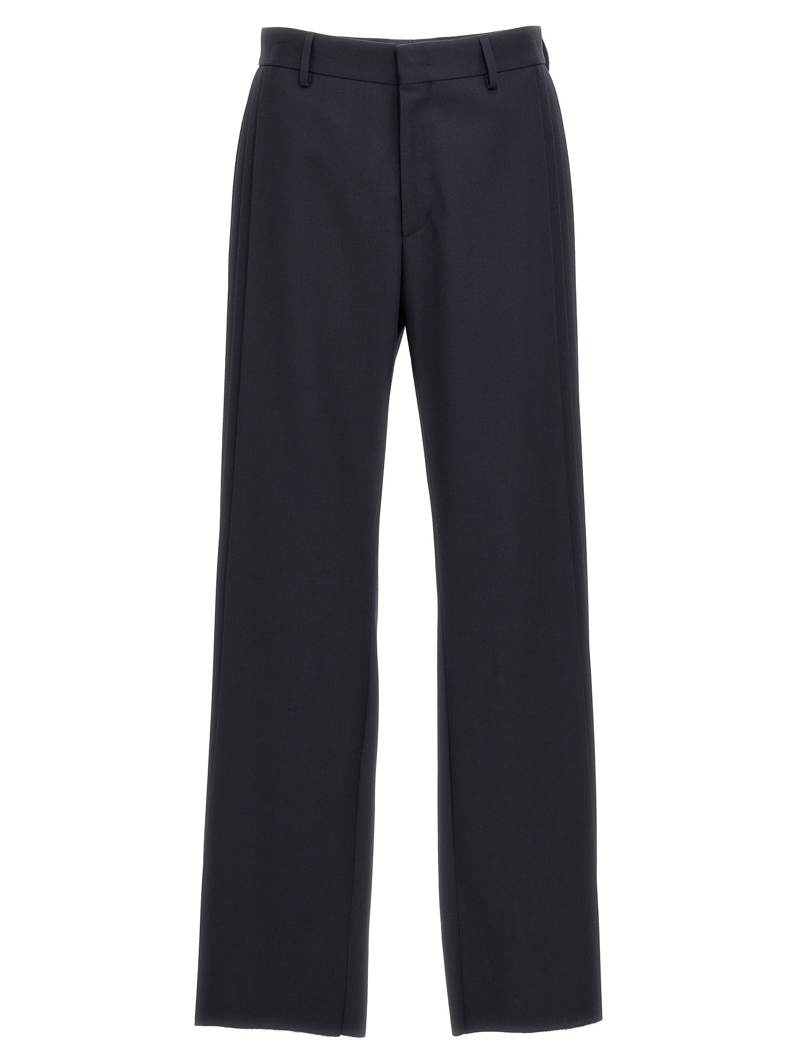 Fendi Blue Polyester Casual Pants