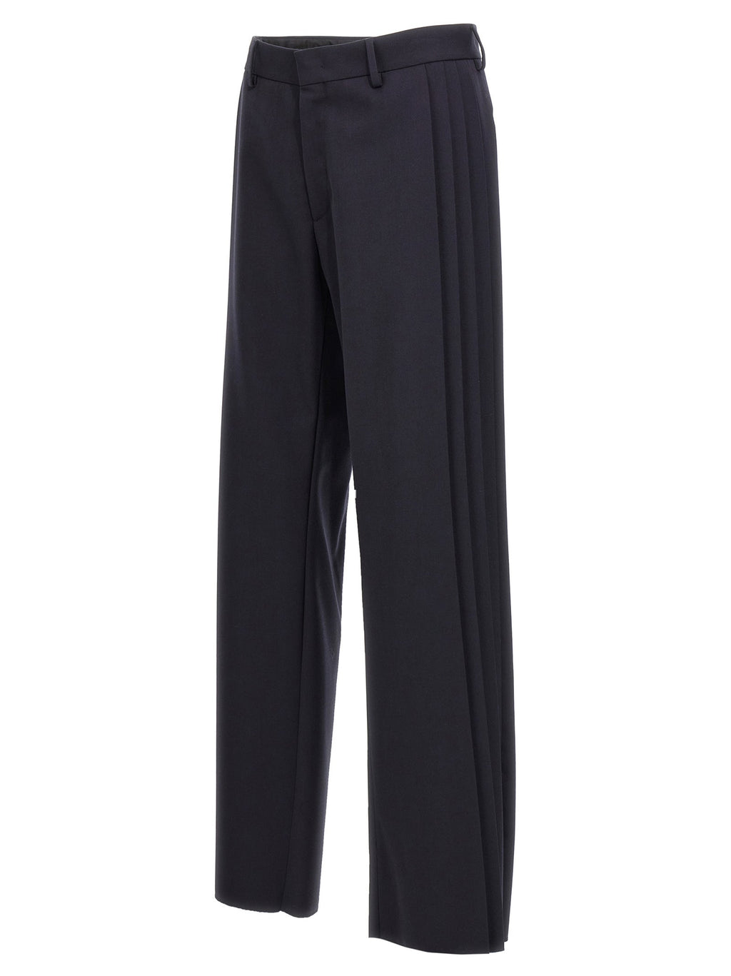 Fendi Blue Polyester Casual Pants