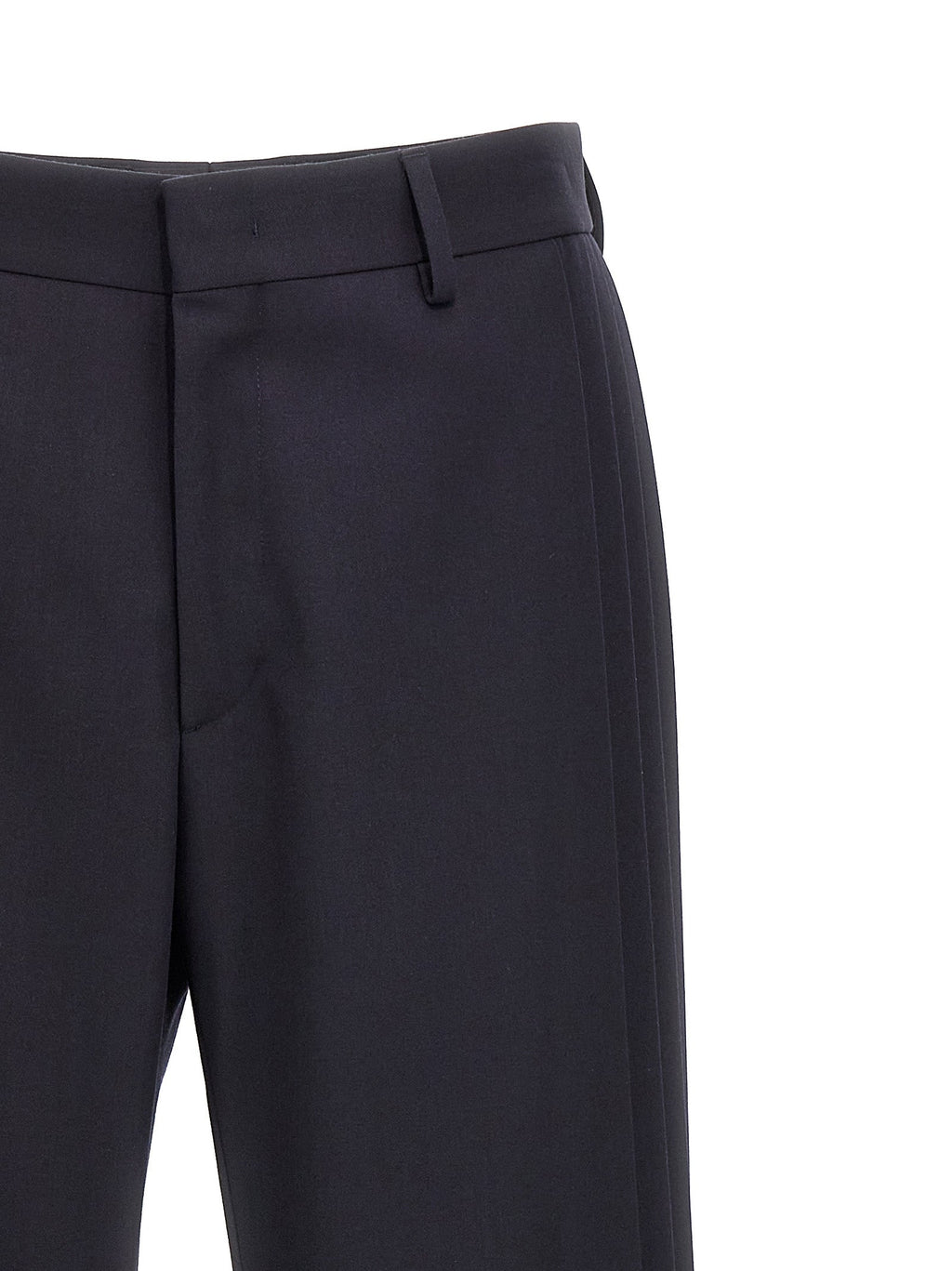 Fendi Blue Polyester Casual Pants