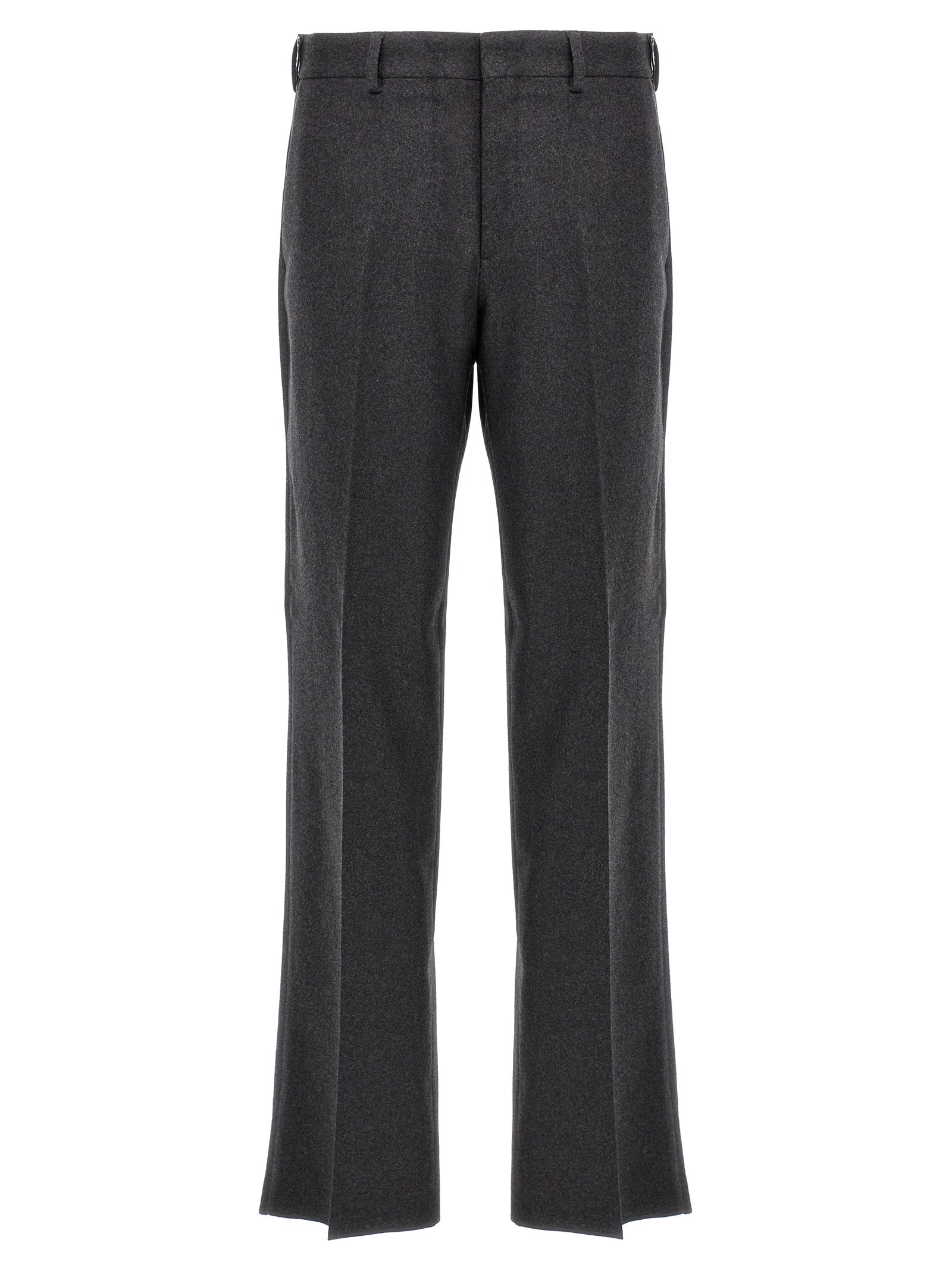 Fendi Gray Cashmere Casual Pants