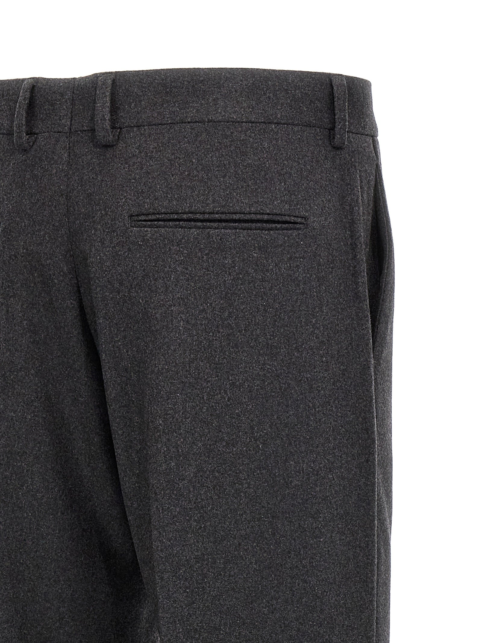 Fendi Gray Cashmere Casual Pants