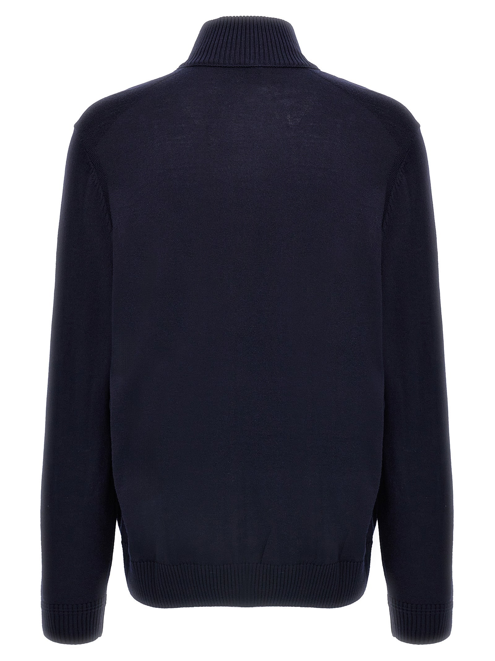 Hugo Boss Blue Wool Cardigan