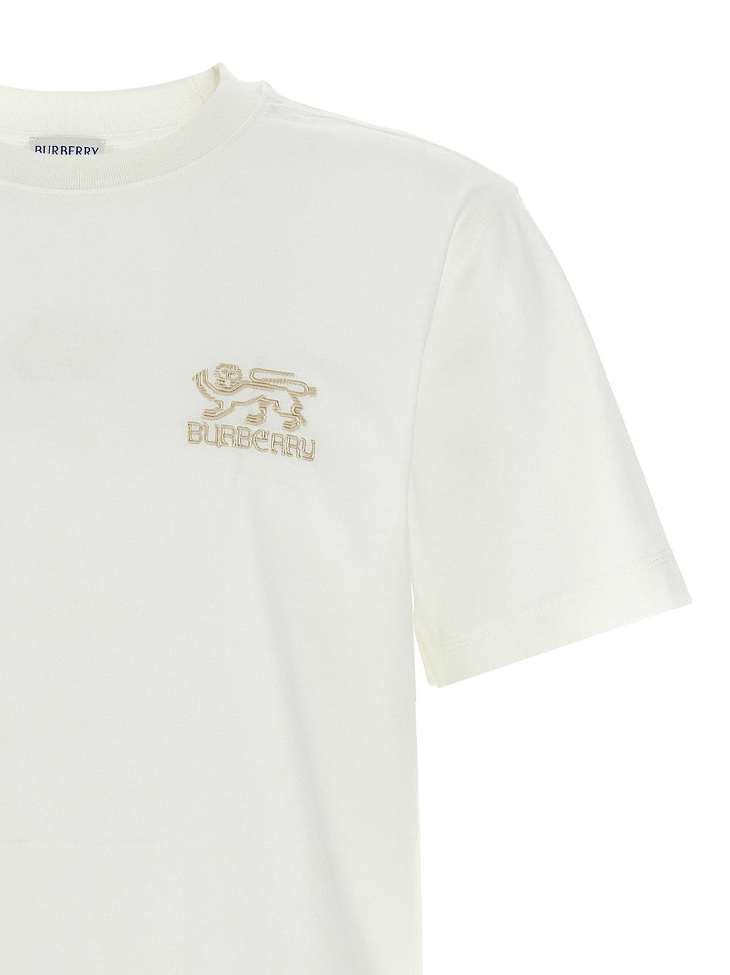 Burberry White Cotton T-Shirt