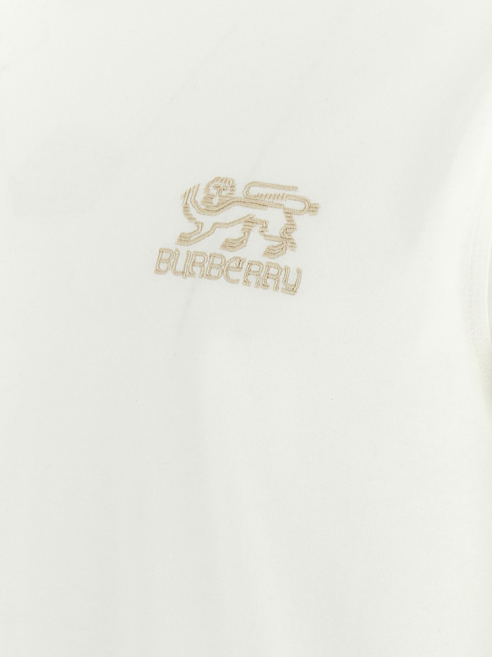 Burberry White Cotton T-Shirt