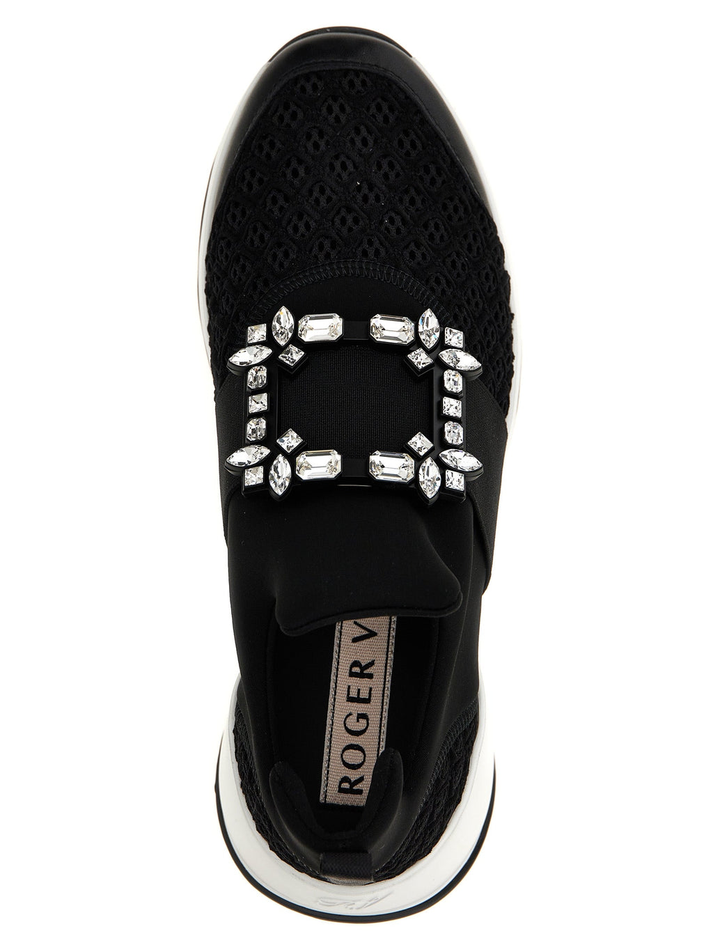 Roger Vivier Black Polyester Athletic Sneakers