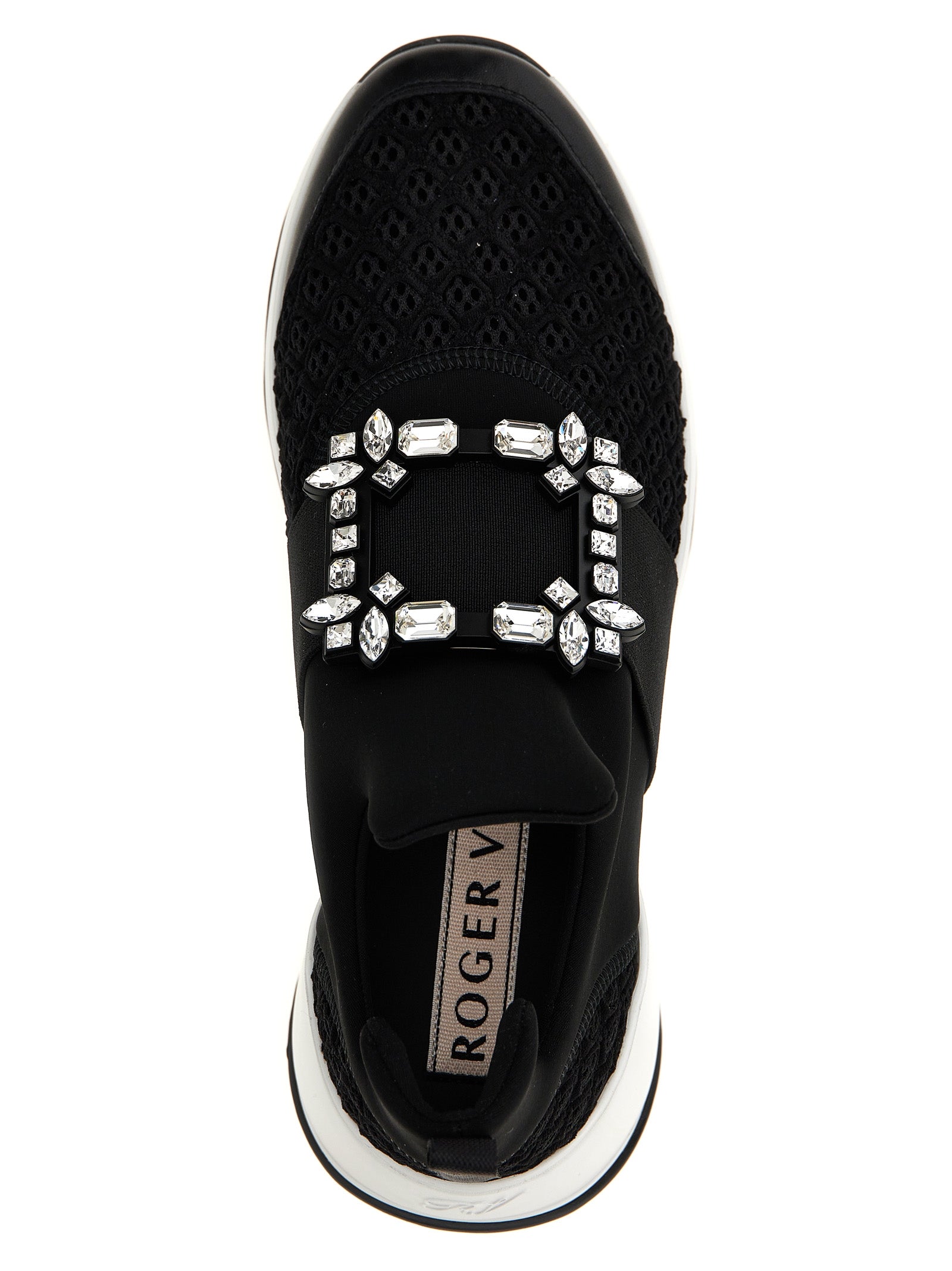 Roger Vivier Black Polyester Athletic Sneakers