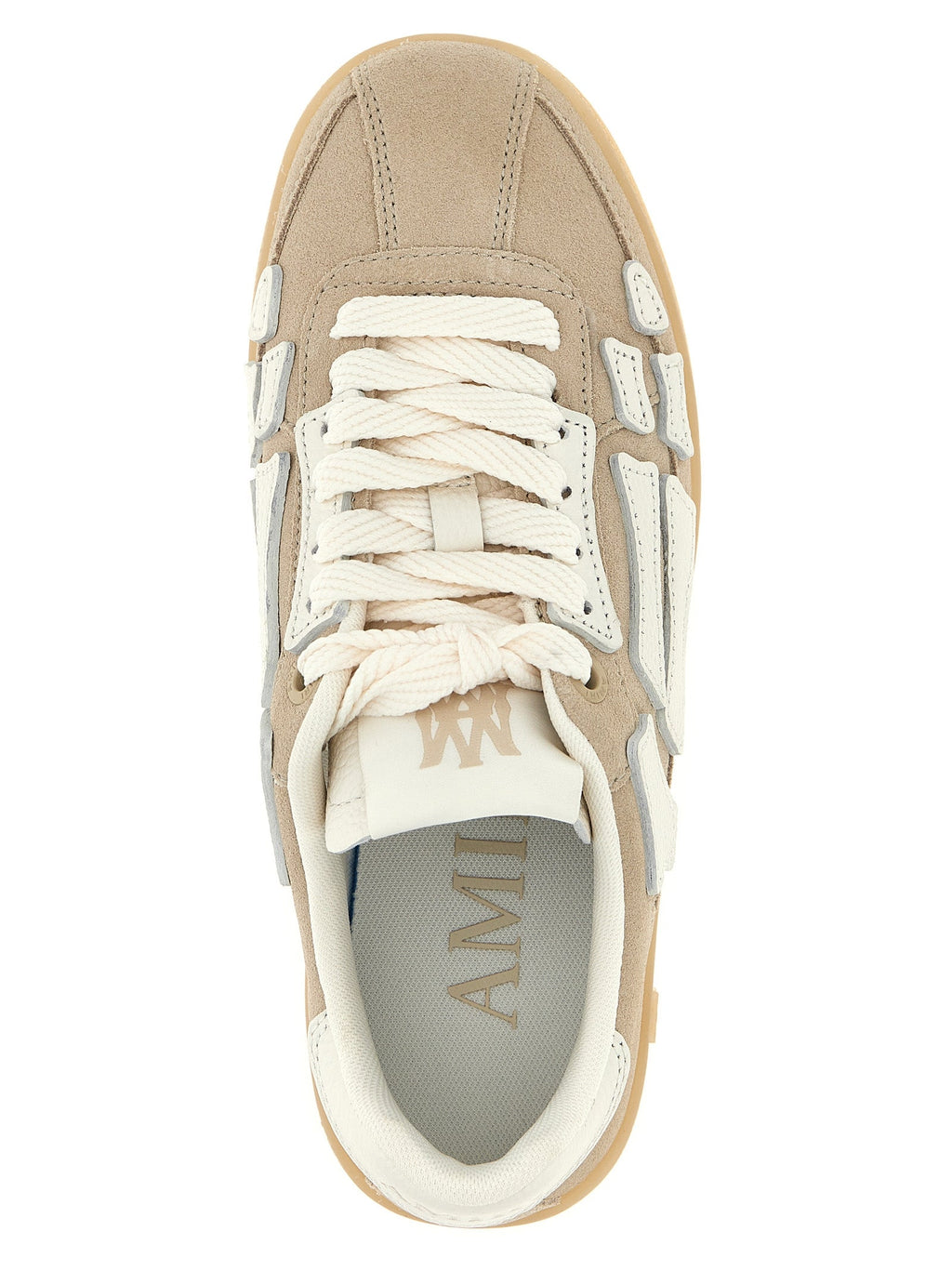 Amiri Beige Cowhide Sneakers