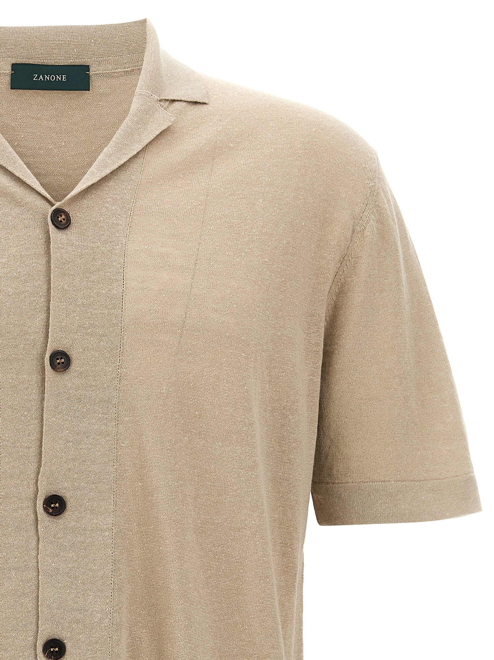 ZANONE Beige Linen Blouse