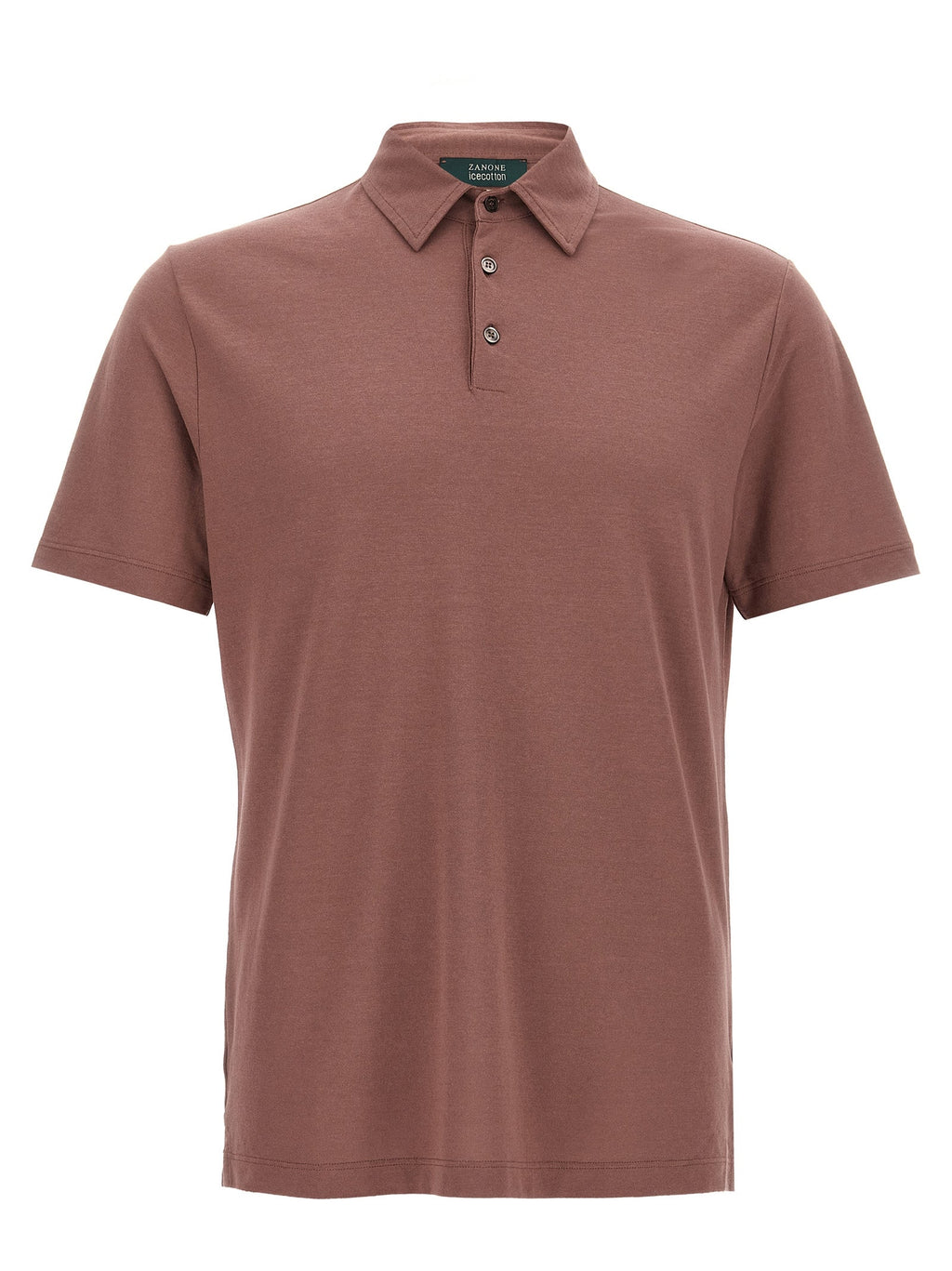 ZANONE Brown Cotton Polo Shirt