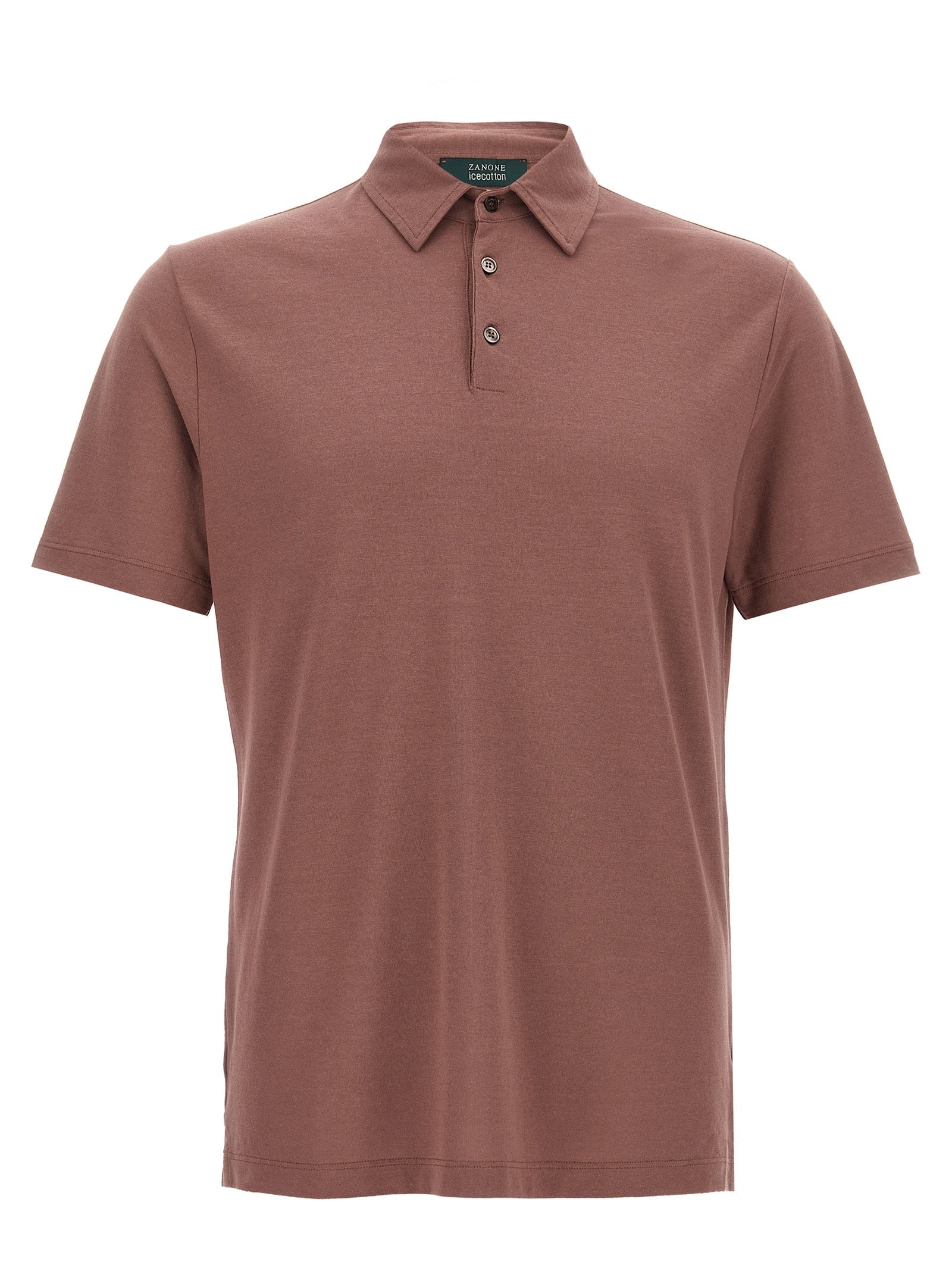 ZANONE Brown Cotton Polo Shirt