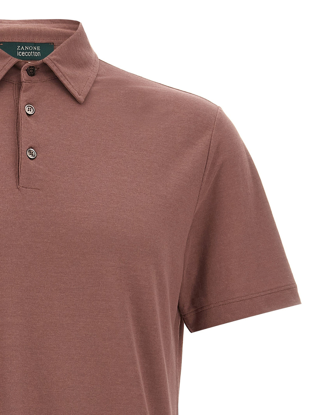 ZANONE Brown Cotton Polo Shirt
