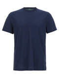 ZANONE Blue Cotton T-Shirt