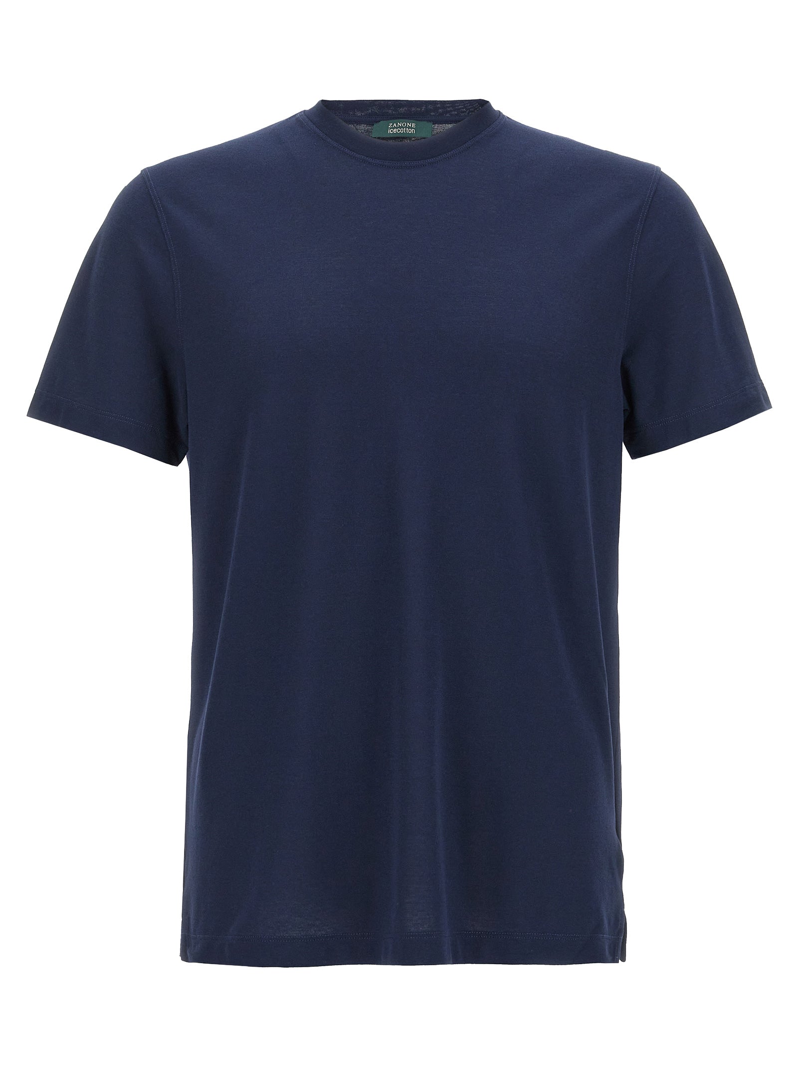 ZANONE Blue Cotton T-Shirt