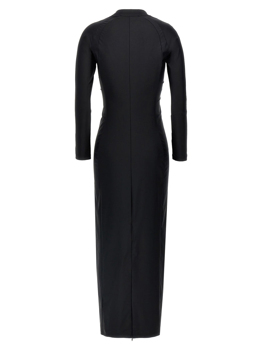 T BY ALEXANDER WANG Black Nylon Midi Dress