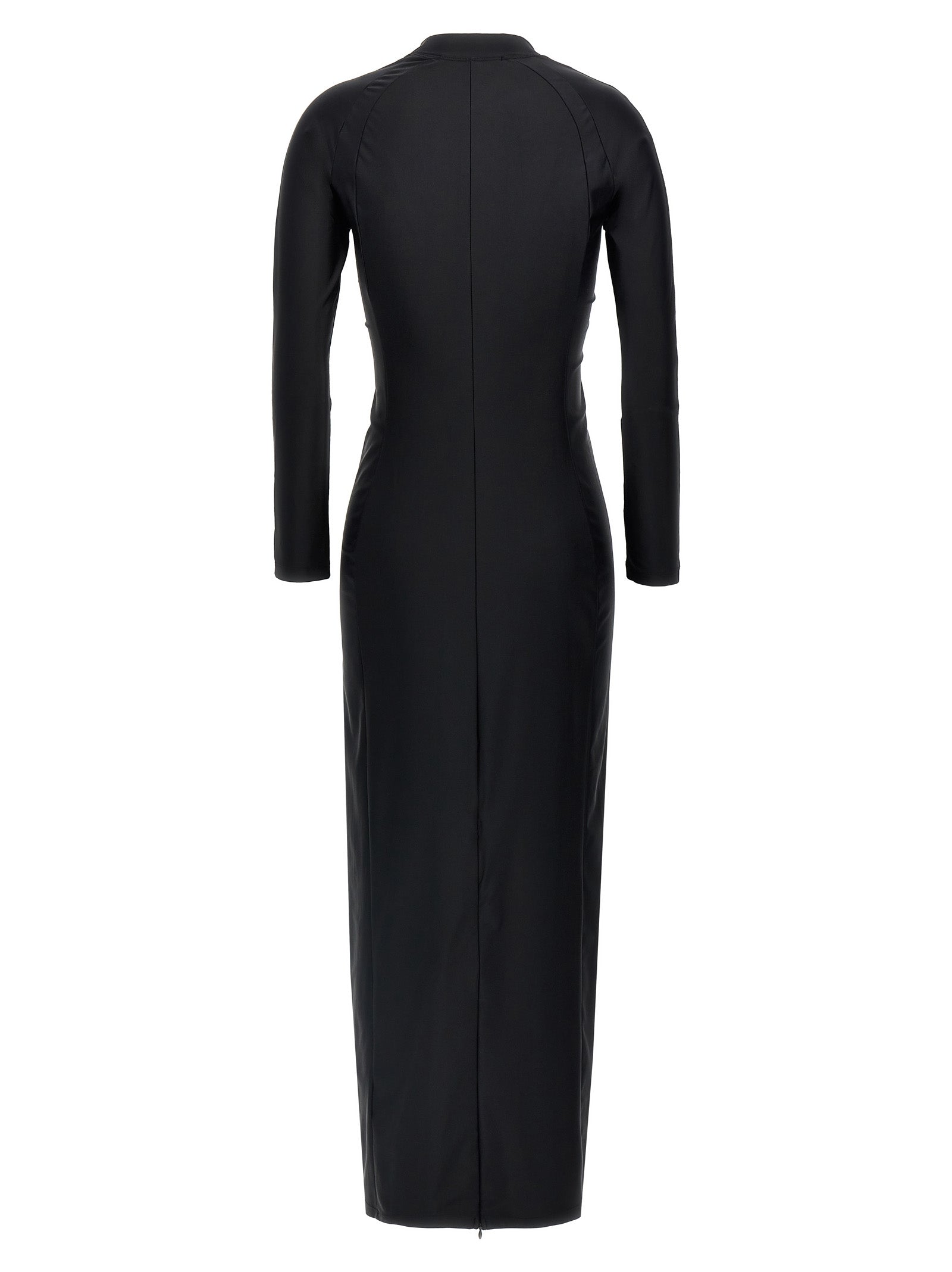 T BY ALEXANDER WANG Black Nylon Midi Dress