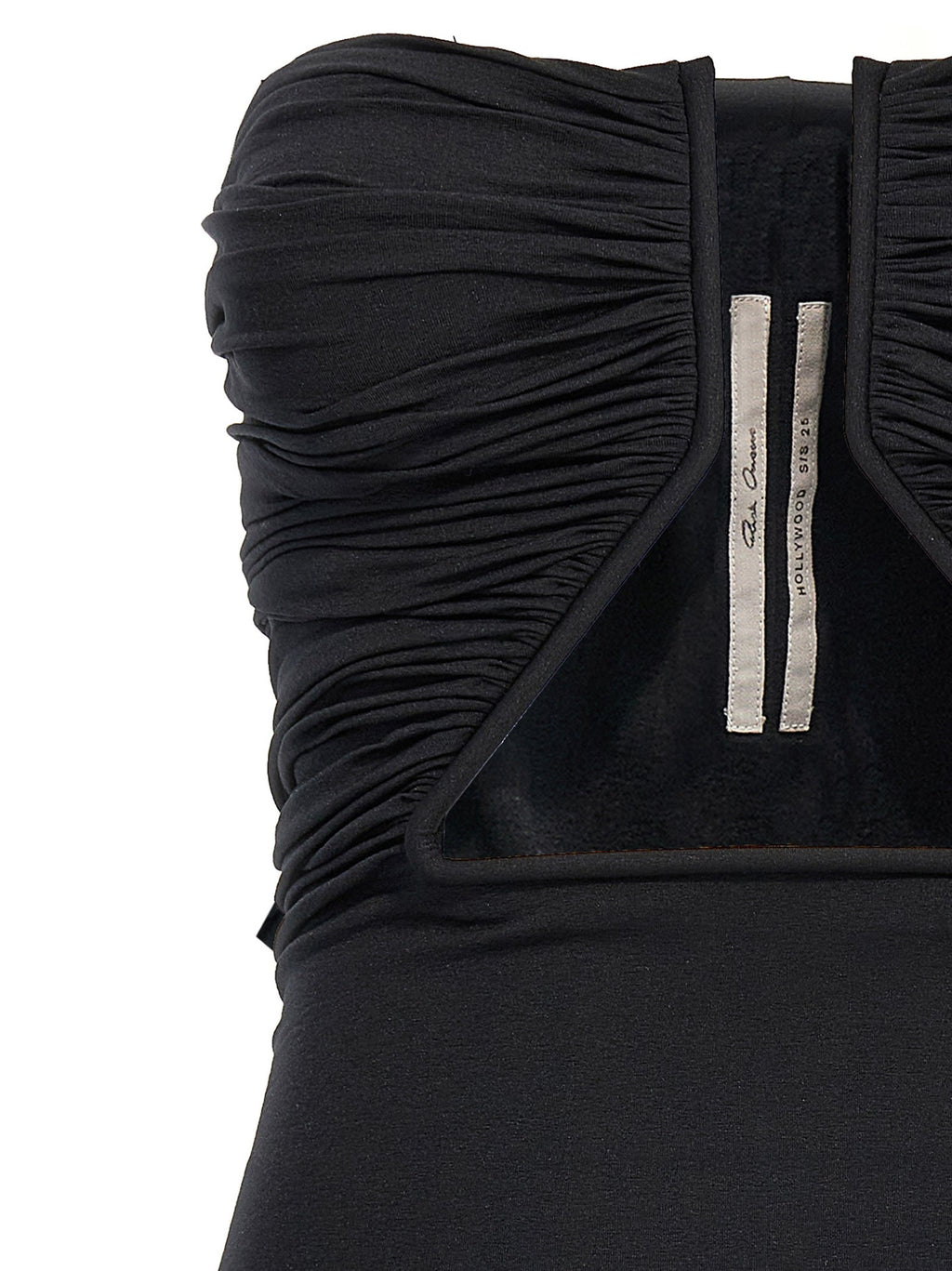 Rick Owens Black Nylon Short Dress