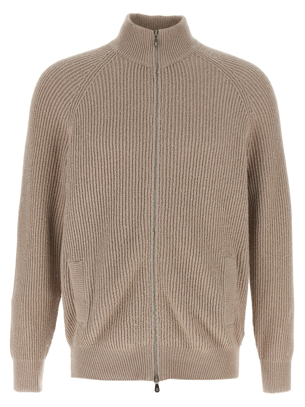 Brunello Cucinelli Beige Cotton Cardigan