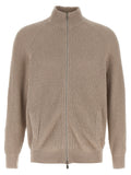 Brunello Cucinelli Beige Cotton Cardigan