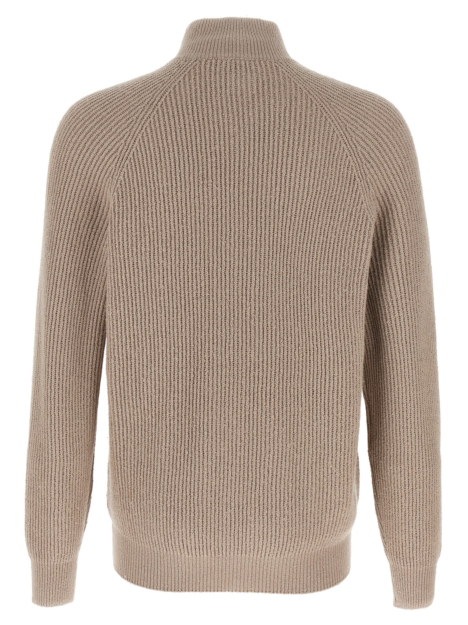 Brunello Cucinelli Beige Cotton Cardigan