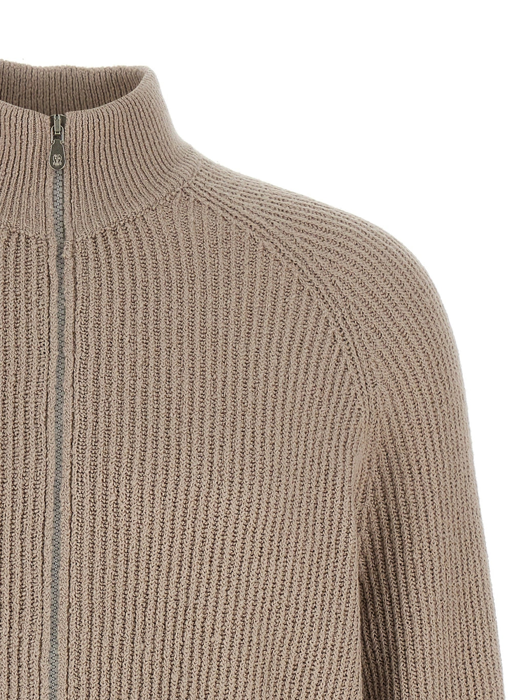 Brunello Cucinelli Beige Cotton Cardigan