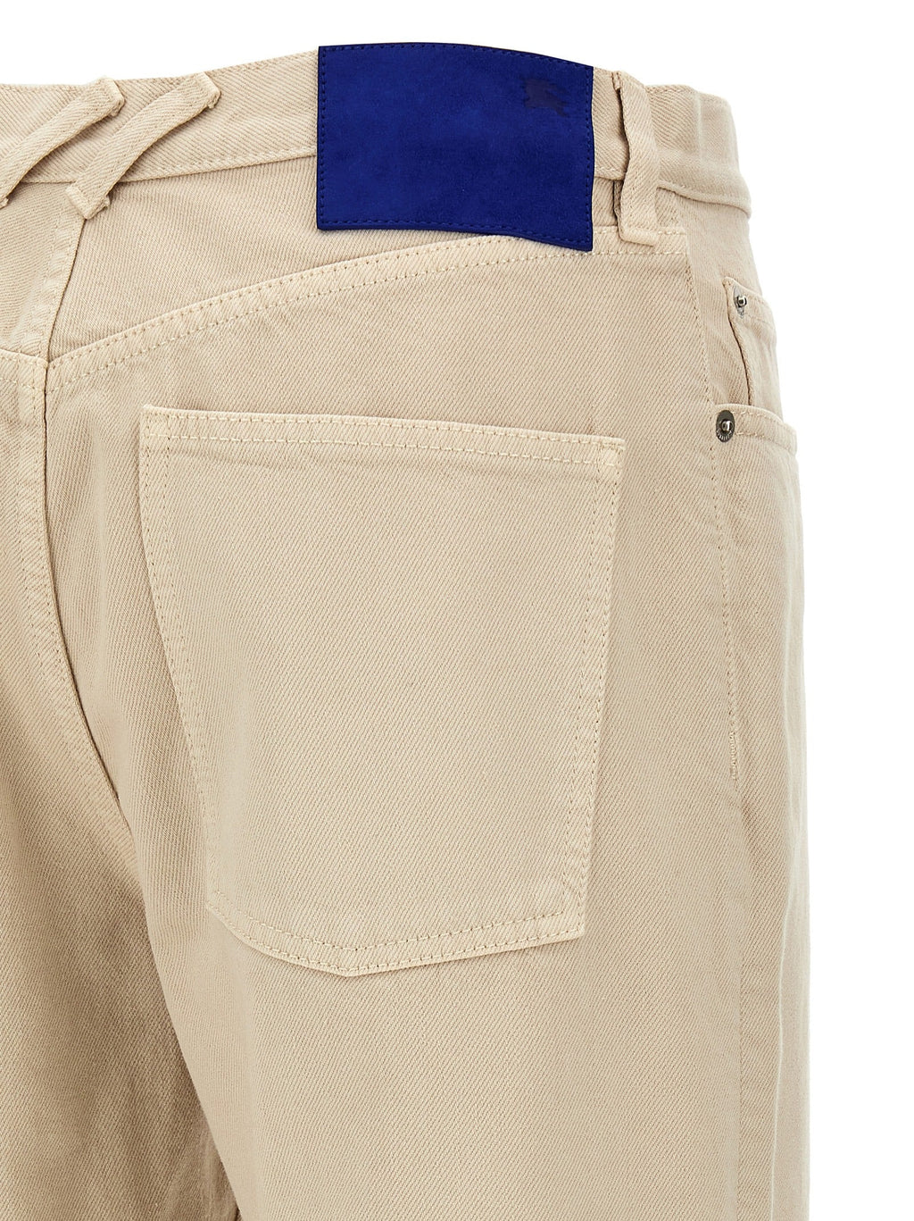 Burberry Beige Cotton Casual Pants