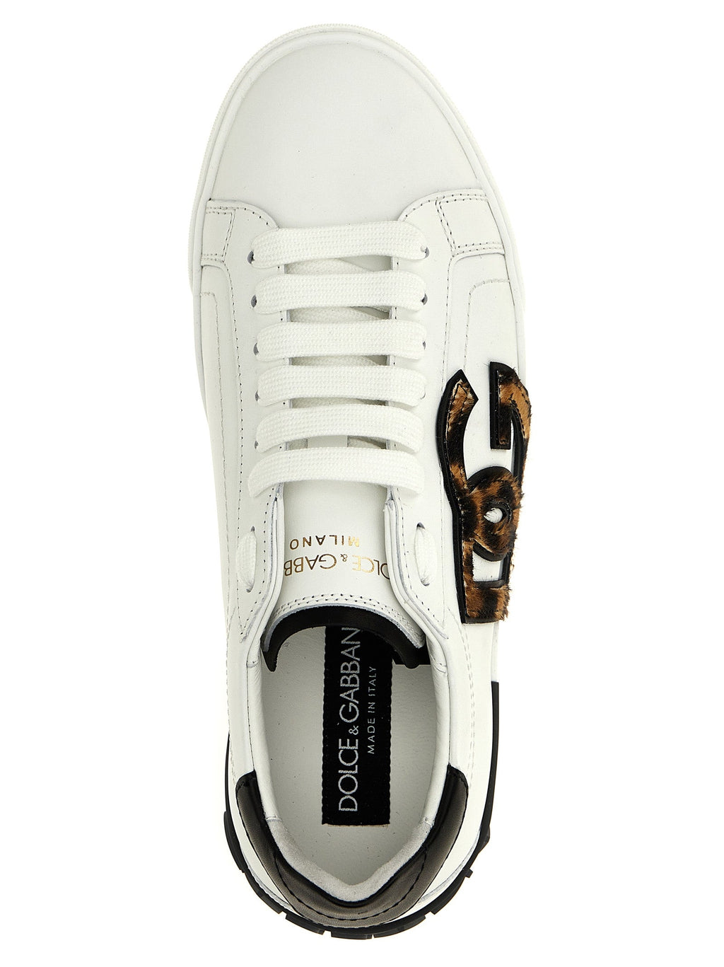 Dolce & Gabbana Multicolor Calfskin Low Top Sneakers